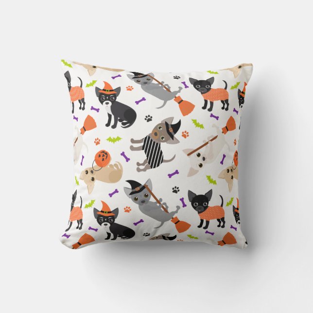 Halloween Chihuahua Cushion (Front)