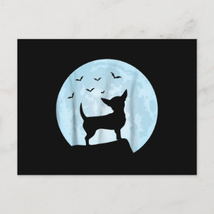 Halloween Chihuahua Dog Gift Trick or Treat Holiday Postcard
