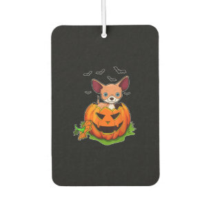 Halloween Chihuahua Dog Lovers Pumpkin Grunge Jack Car Air Freshener