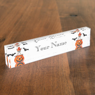Halloween Chihuahua dog Nameplate