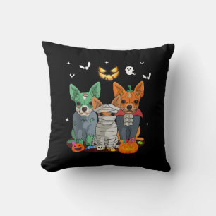 Halloween Chihuahua Dog Witch Cute Gift Dachshund Cushion