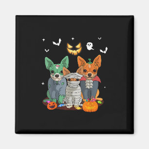 Halloween Chihuahua Dog Witch Cute Gift Dachshund Magnet