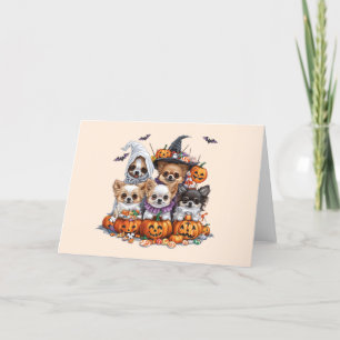 Halloween Chihuahua Dogs Holiday Card