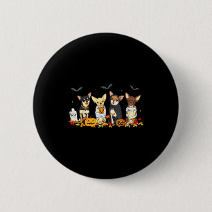 Halloween Chihuahua Ghost Soky Chihuahua Lovers Do 6 Cm Round Badge