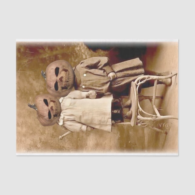 Halloween Children Pumpkin Costume  Tissue Paper (Front)