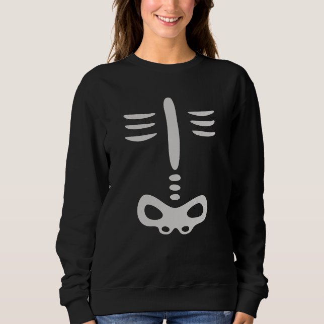Halloween Children Skeleton Costume Sweatshirt (Front)