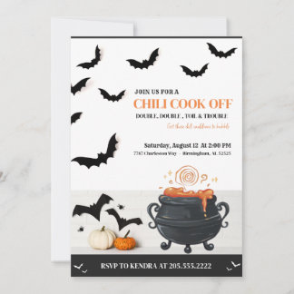 Halloween Chilli Cook Off Invitation