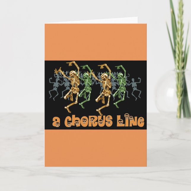 Halloween Chorus Line Card (Front)
