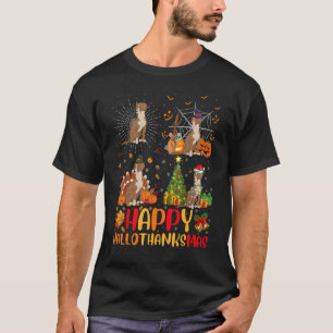 Halloween Christmas   Bloodhound Dog Hallothanksma T-Shirt