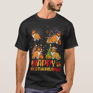 Halloween Christmas Funny Rough Collie Dog Halloth T-Shirt