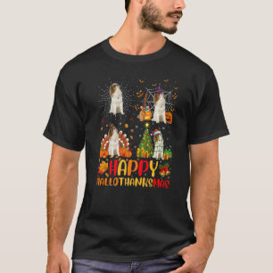 Halloween Christmas  Japanese Chin Dog Hallothanks T-Shirt