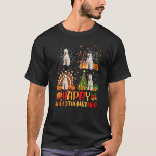 Halloween Christmas Labradoodle Dog Hallothanksma T-Shirt