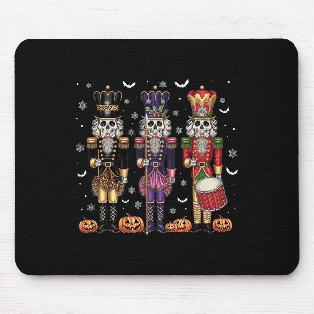 Halloween Christmas Nutcracker Squad Christmas Fam Mouse Pad (Front)