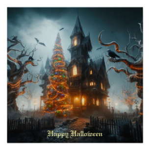 Halloween Christmas Poster