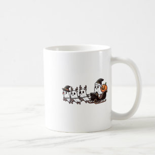 Halloween Christmas Santa's Reindeer Ghost Happy G Coffee Mug