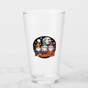 Halloween Christmas Thanksgiving Gnomes Classic T- Glass