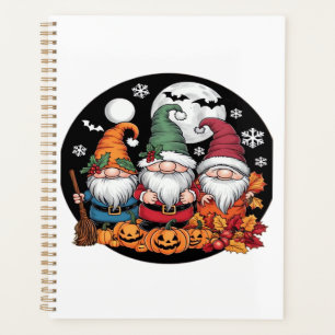 Halloween Christmas Thanksgiving Gnomes Classic T- Planner