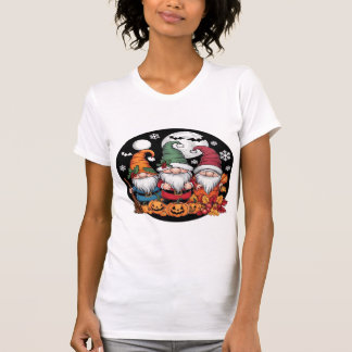 Halloween Christmas Thanksgiving Gnomes Classic T- T-Shirt
