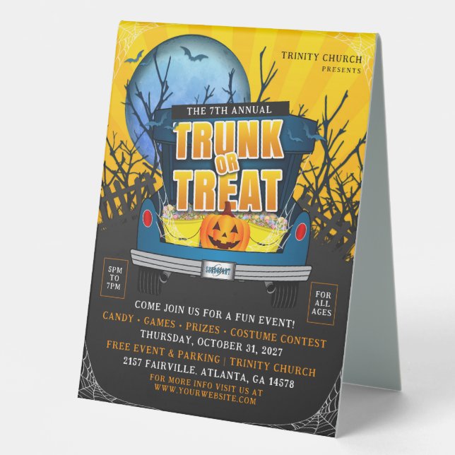 Halloween Church Trunk or Treat Ad (Front)
