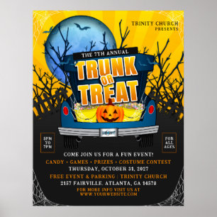 Halloween Church Trunk or Treat Event Poster