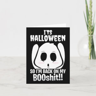 Halloween Ck On My Boo Boo Funny Bull Gifts Card