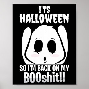 Halloween Ck On My Boo Boo Funny Bull Gifts Poster