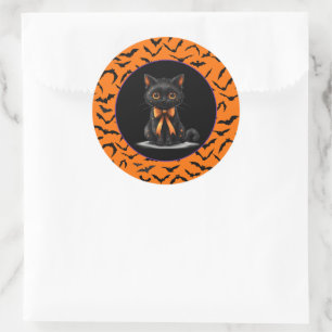 Halloween classic round sticker