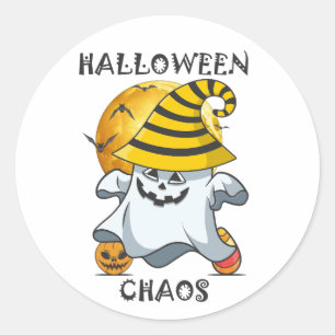 Halloween classic round sticker