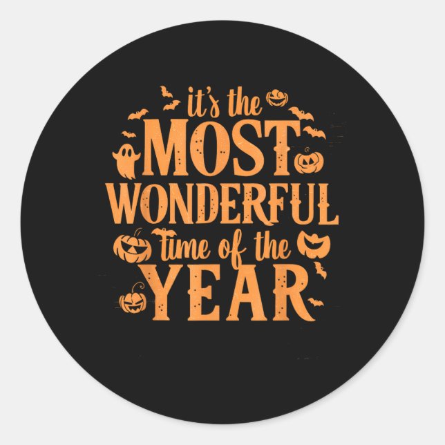 Halloween Classic Round Sticker (Front)