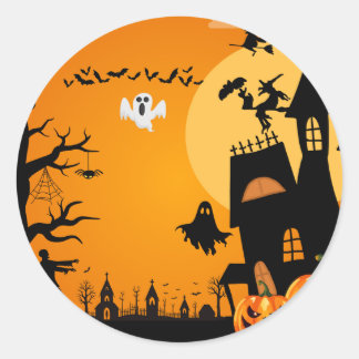 Halloween Classic Round Sticker