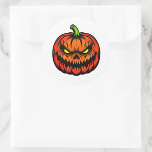Halloween classic round sticker