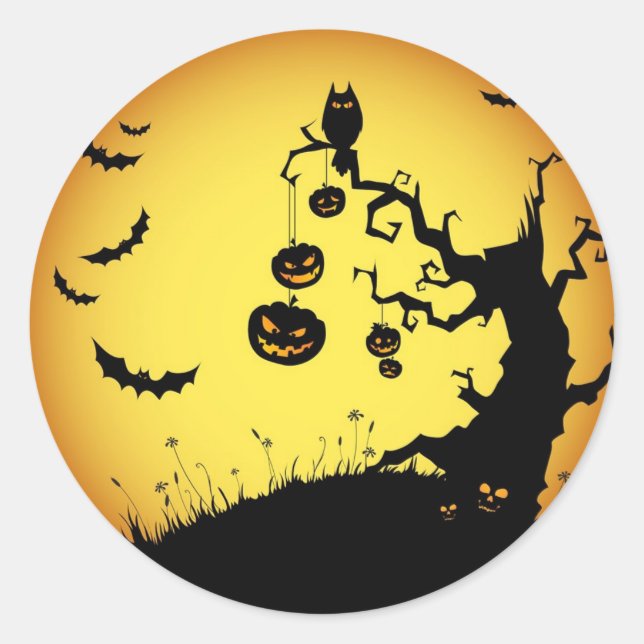 Halloween Classic Round Sticker (Front)