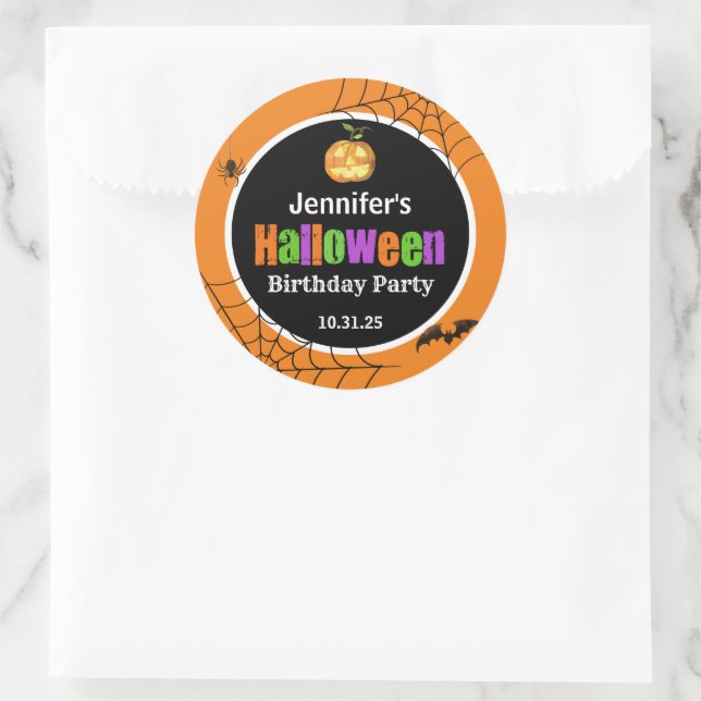 Halloween Classic Round Sticker (Bag)