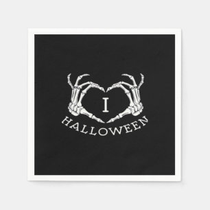 Halloween! Classic - Skeleton Hands Heart Napkin