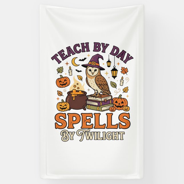 Halloween Classroom Moonlight Magic Banner (Vertical)