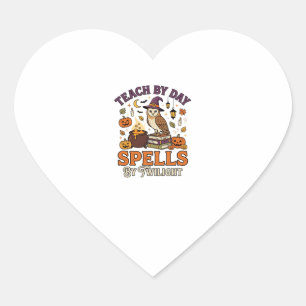 Halloween Classroom Moonlight Magic Heart Sticker