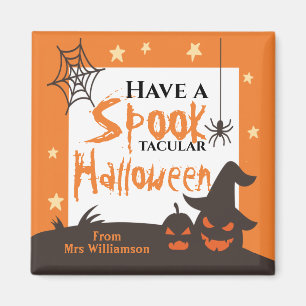 Halloween Classroom Spook-Tacular Orange Magnet