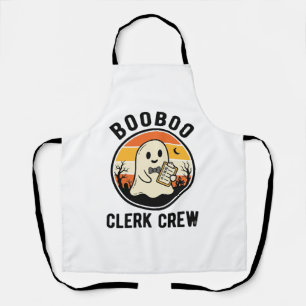 Halloween Clerk BooBoo Ghost Crew Vintage_1 Apron