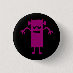 Halloween Clip Art Frankenstein Button