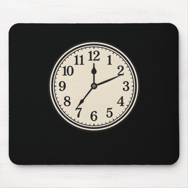 Halloween Clock Costume Funny Diy Easy Halloween C Mouse Pad (Front)
