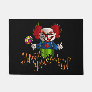 Halloween Clown Door Mat