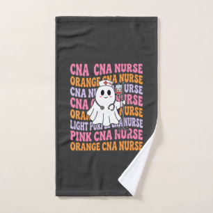 Halloween CNA Nurse Ghost Design Hand Towel