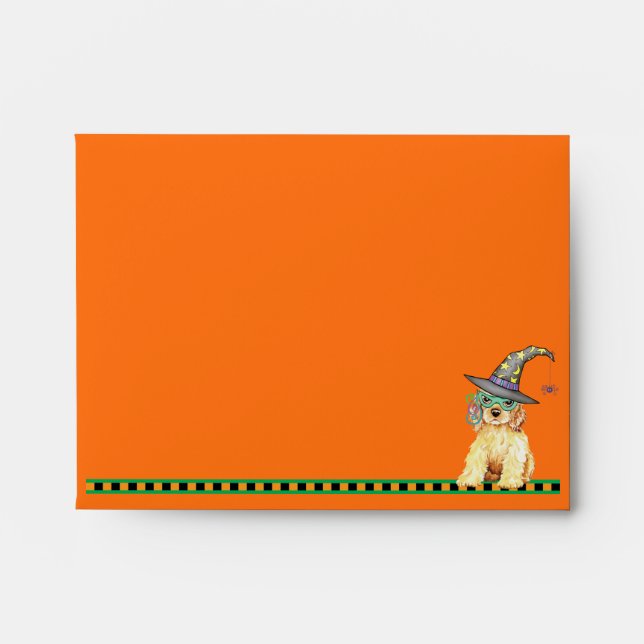 Halloween Cocker Spaniel Envelope (Front)