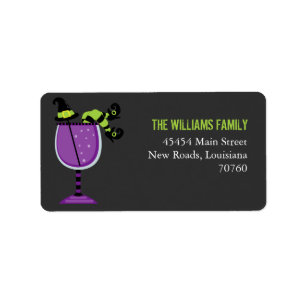 Halloween Cocktail Label