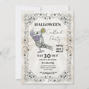 Halloween Cocktail Party Eyeball Fun Invitation