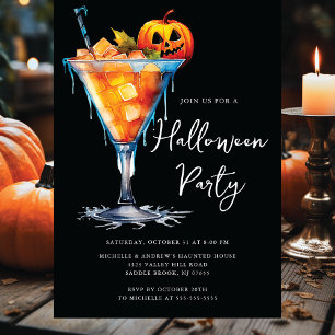 Halloween Cocktail Party Invitation
