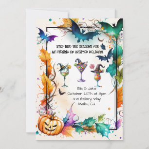 Halloween Cocktail Party Invitation