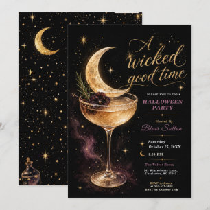 Halloween Cocktail Party Invitation