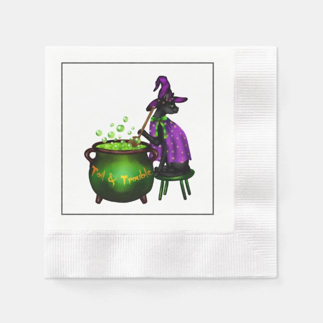 Halloween Cocktail Party Napkin  (Front)
