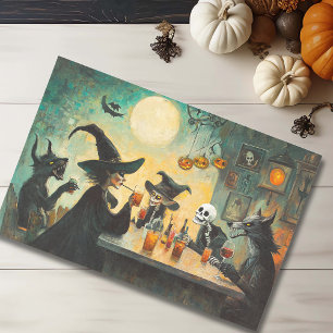 Halloween Cocktail party Witches Werewolf Tissue Paper